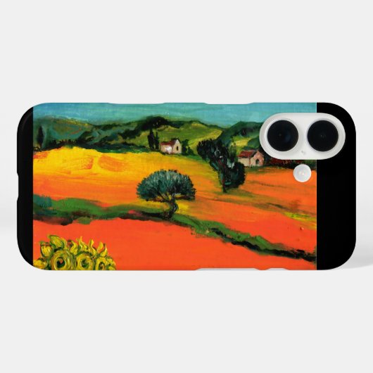 TUSKANISCHE LANDSCHAFT MIT SONNENBLUMEN Case-Mate iPhone HÜLLE (Rückseite (Horizontal))