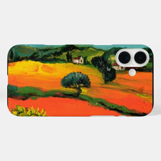 TUSKANISCHE LANDSCHAFT MIT SONNENBLUMEN Case-Mate iPhone HÜLLE (Rückseite (Horizontal))