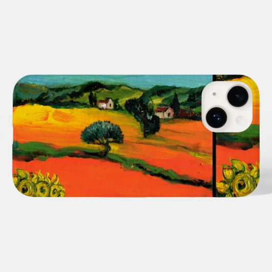 TUSKANISCHE LANDSCHAFT MIT SONNENBLUMEN Case-Mate iPhone HÜLLE (Rückseite (Horizontal))