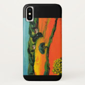 TUSKANISCHE LANDSCHAFT MIT SONNENBLUMEN Case-Mate iPhone HÜLLE (Rückseite)