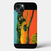 TUSKANISCHE LANDSCHAFT MIT SONNENBLUMEN Case-Mate iPhone HÜLLE (Rückseite)