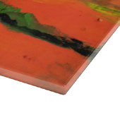 TUSKANISCHE LANDSCHAFT MIT SONNENBLUMEN  SCHNEIDEBRETT (Ecke)