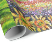 TUSKANISCHE LANDSCHAFT - SONNENBLUMEN, POPPIEN, BL GESCHENKPAPIER (Rolleneckpunkt)