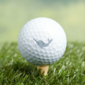 Tusked Narwhal Golf Balls Golfball (Insitu T-Shirt)