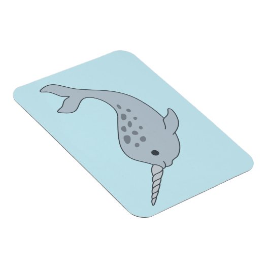 Tusked Narwhal Magnet (Rechte Seite)