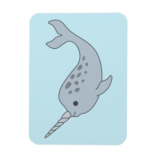 Tusked Narwhal Magnet (Vertikal)