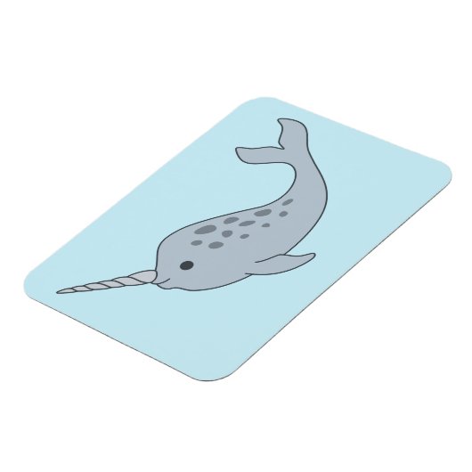 Tusked Narwhal Magnet (Linke Seite)