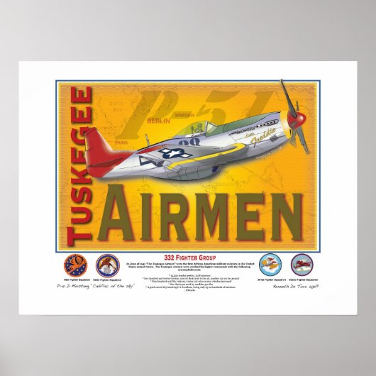 Tuskegee Airman Poster (Vorne)
