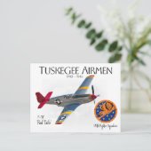 Tuskegee Airmen 1940-1946 Postkarte (Stehend Vorderseite)