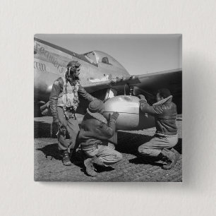 Tuskegee Airmen, 1945 Button