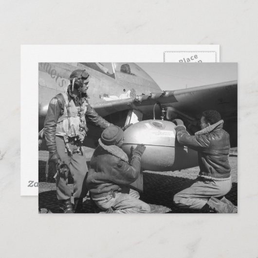 Tuskegee Airmen, 1945 Postkarte (Vorne/Hinten)