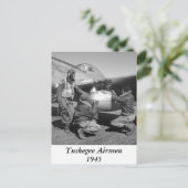 Tuskegee Airmen, 1945 Postkarte (Stehend Vorderseite)