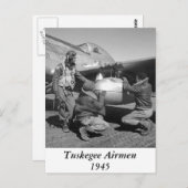 Tuskegee Airmen, 1945 Postkarte (Vorne/Hinten)
