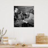 Tuskegee Airmen 332. Fighter Group Pilots Poster (Küche)