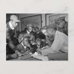 Tuskegee Airmen 332. Fighter Group Pilots Postkarte
