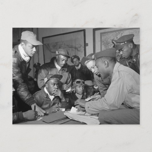 Tuskegee Airmen 332. Fighter Group Pilots Postkarte (Vorderseite)