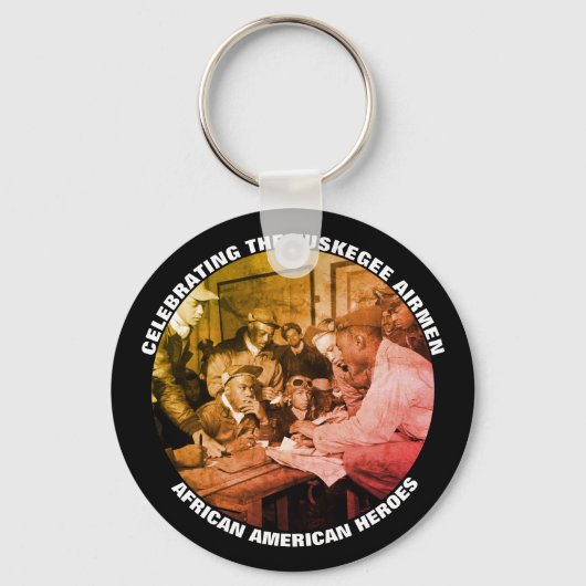 TUSKEGEE AIRMEN Black History Heroes feiern Schlüsselanhänger (Vorderseite)