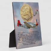 Tuskegee Airmen Coin Fotoplatte (Seite)