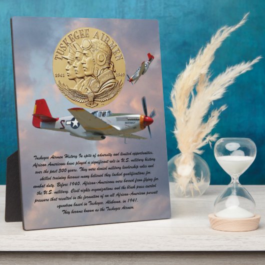 Tuskegee Airmen Coin Fotoplatte (Seite)