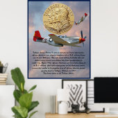 Tuskegee Airmen Coin Poster (Heimbüro)