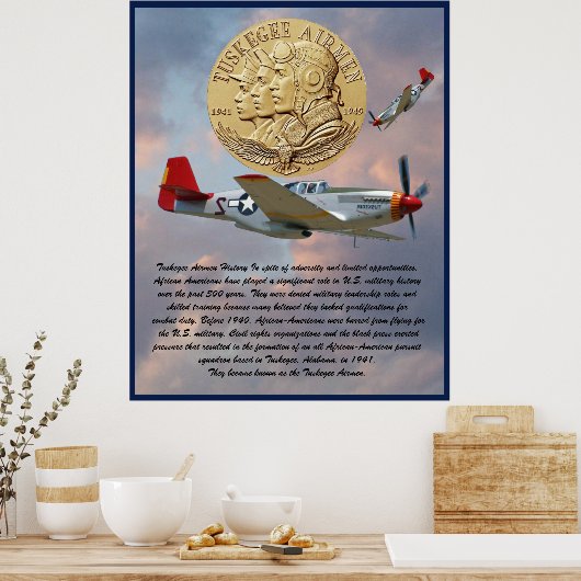 Tuskegee Airmen Coin Poster (Küche)