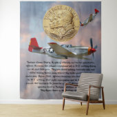 Tuskegee Airmen COIN Wandteppich (Beispiel)