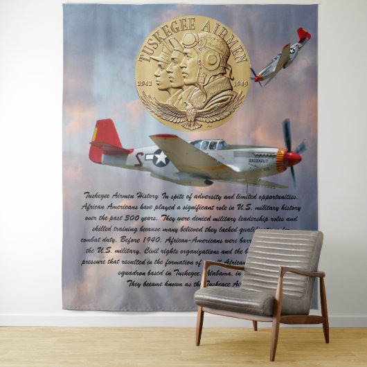 Tuskegee Airmen COIN Wandteppich (Beispiel)
