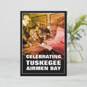 TUSKEGEE AIRMEN DAY KARTE (Stehend Vorderseite)