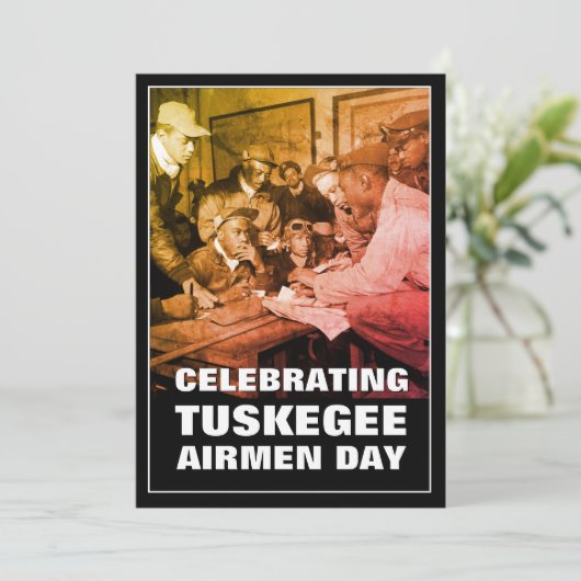 TUSKEGEE AIRMEN DAY KARTE (Stehend Vorderseite)