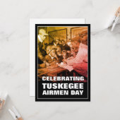 TUSKEGEE AIRMEN DAY KARTE (Vorderseite/Rückseite Beispiel)