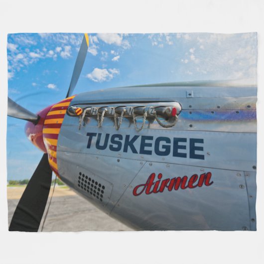 TUSKEGEE AIRMEN FLEECEDECKE (Vorderseite (Horizontal))