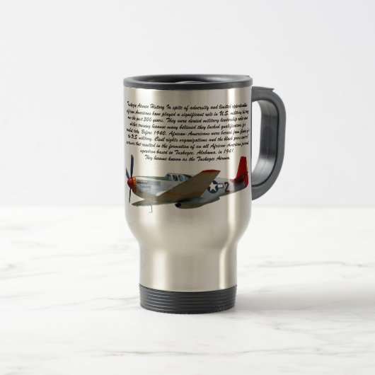 TUSKEGEE AIRMEN MÜNZREISE MUG REISEBECHER (VorderseiteRechts)