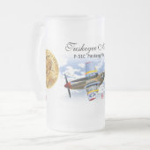 Tuskegee Airmen - P-51C-Piloten Mattglas Bierglas (Vorderseite Links)
