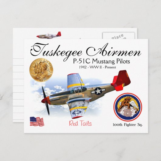 Tuskegee Airmen Postcard Postkarte (Vorne/Hinten)