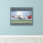 Tuskegee Airmen Poster Leinwanddruck (Insitu (Holzboden))