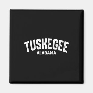 Tuskegee Alabama Al Vintag Athletic Sports - Tusk Magnet