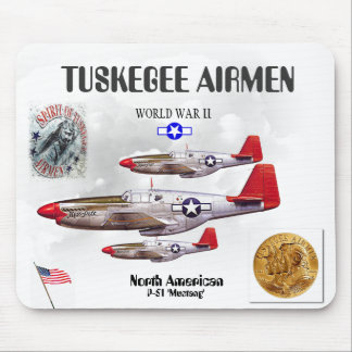 TUSKEGEE FLIEGER -301st Kämpfer Quadrat. - WW II Mousepad