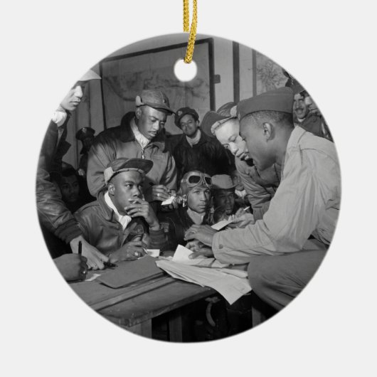 Tuskegee Flieger-332. Kämpfer-Gruppen-Piloten Keramikornament (Vorne)