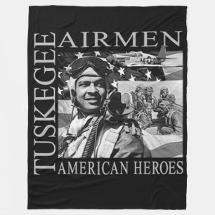 TUSKEGEE FLIEGER (die ROTEN SCHWÄNZE) Fleecedecke