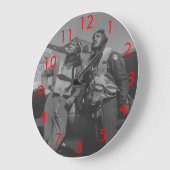 Tuskegee Flieger Große Wanduhr (Winkel)