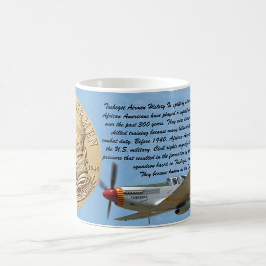 TUSKEGEE FLIEGER-MÜNZE KAFFEETASSE (Mittel)