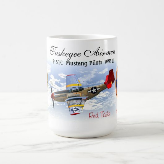Tuskegee Flieger - P-51C Piloten Kaffeetasse (Mittel)