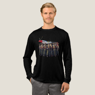 Tuskegee Red Schwanz Airmen Squadron: 332. Kämpfer Tri-Blend Shirt