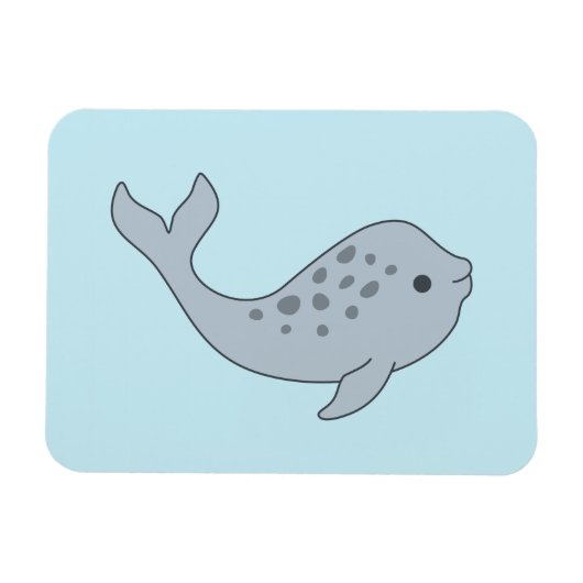 Tuskless Narwhal Magnet (Horizontal)