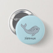 Tuskless Narwhal Name Button (Vorne & Hinten)
