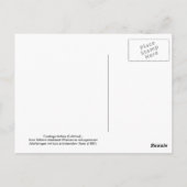 Tussilago farfara (Coltsfoot) Postkarte (Rückseite)