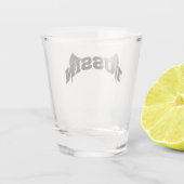 Tussin-Brille Schnapsglas (Rückseite)