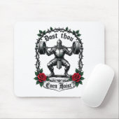 Tust du sogar Hanteln stemmen Ritter Gewichtheber Mousepad (Mit Mouse)