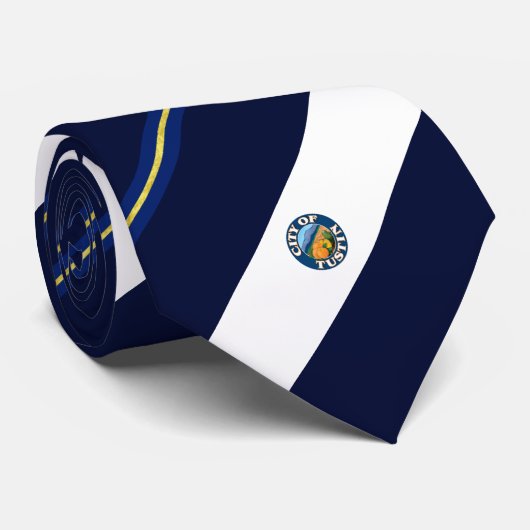 Tustin (Kalifornien) Stadtflagge Neck Tie Krawatte (Gerollt)