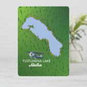 Tustumena Lake Travel Karte (Stehend Vorderseite)